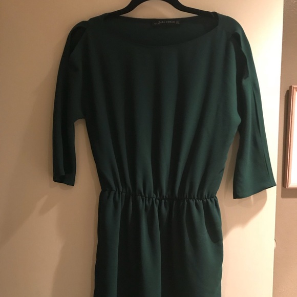 Hunter Green Zara Dress with Cut Outs - Picture 5 of 5